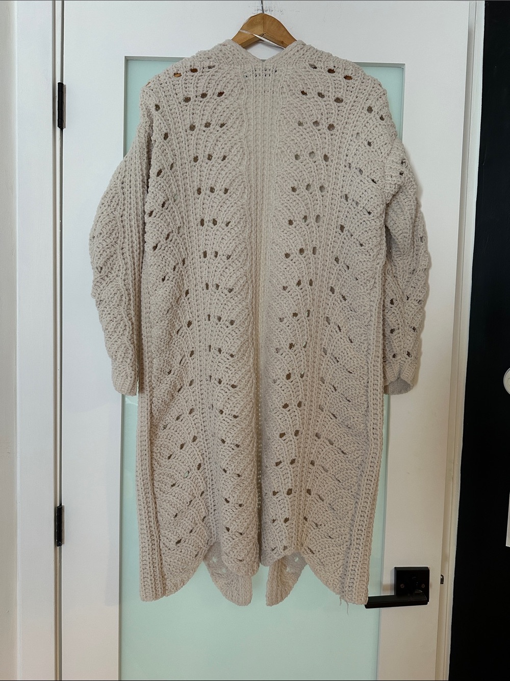 Cozy Open-Front Knit Cardigan Sweater - Cream - Picture 4 of 8